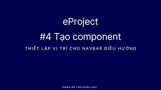 eProject  Ecommerce  React  Bootstrap  4 Tạo component [upl. by Llireva]