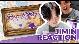 BTS 방탄소년단 Jimin reacts to quotLove Lettersquot Official MV ARMYs Song For BTS 2023 [upl. by Aydidey]