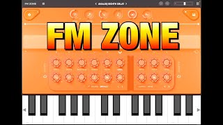 FM Zone  NEW Synth by David Alexander  Combine FM Synthesis with Samples  iOS [upl. by Notsruht606]