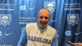 Georgia Tech 5 UNC Baseball 11 March 23 Postgame Press Conference Forbes Percival Haber [upl. by Pohsib]