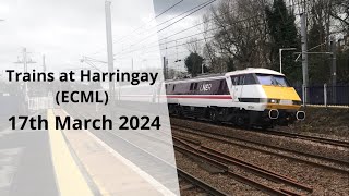 Trains at Harringay ECML  17324 [upl. by Smoht449]