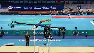 Lorrane Oliveira  BRA  Uneven bars  Team Final  2022 World Championships [upl. by Suilmann371]