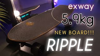 Exway New Board Ripple 〰️〰️ 엑스웨이 리플 전동 크루져보드 전동스케이트보드 review 리뷰 [upl. by Gilliam742]