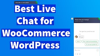 Add Livechat to WordPress or WooCommerce Store  Best Live Chat for WooCommerce [upl. by Shae]