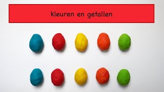 Kleuren en Getallen tot 10  Filmpjes voor peuters en kleuters in het Nederlands  De Speeltuin [upl. by Sellma71]