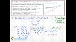 intégrale et aire  Bac S Amérique du nord 2014 exercice 2  corrigé  Très important [upl. by Avahc]
