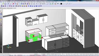 TopSolidWood kitchen design TK bếp với Driver Block đã được xây dựng sẵn [upl. by Airamahs]