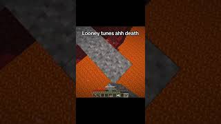 Bro is NOT in the looney tunes minecraft funny joke skit looneytunes scliffler [upl. by Anaz782]