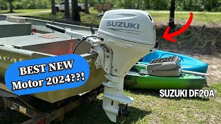 Brand New Suzuki 20 HP Outboard Unboxing amp Install  2024 DF20A [upl. by Emmery]