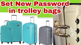 How to lock your bag  Replace Password trolley bag  Skybags password  How to reset password  VIP [upl. by Wynn]