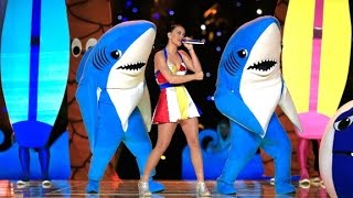 Meet the dancing sharks that stole the Super Bowl [upl. by Ahsinrac1]