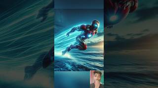 pani 🌊 ke uper kon tej dodege 🤯😎 spiderman vs venom vs Ironman 😎shortsviralaiavengers [upl. by Essinger]