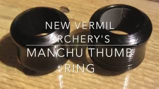 Testing the new Vermil Archery Manchu Thumb Ring at Malta Archery [upl. by Mont438]