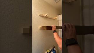 Simple floating shelves woodworking floatingshelves dit howto [upl. by Eiuqnimod]