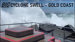 BIG Cyclone Swell  Gold Coast The Spit amp South Straddie  03012022 [upl. by Rehtae]