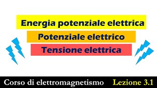 Energia potenziale  Potenziale  Tensione [upl. by Efron]