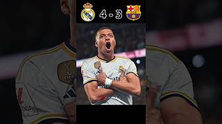 Barcelona Vs Real Madrid 2024 Penalty Shootout Mbappe 😱🥶 youtube shorts mbappe football [upl. by Adlesirc568]