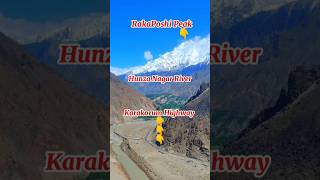 The Window Of RakaPoshi Peak shorts wonder mountains nature gilgit karakoram mountainpeaks [upl. by Sandye]