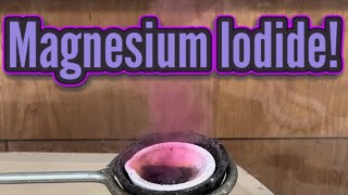 Synthesizing Magnesium Iodide in RamZland⚗️ MgI2→ MgI2 STEM ScienceForKids ramzland [upl. by Ominorej]