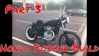 HONDA CX500 BOBBER PROJECT  Bike Build 3 [upl. by Vocaay]