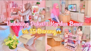 DAILY VLOG IBU RUMAH TANGGA  RUTINITAS PAGI  UNBOXING PERABOTAN RUMAH TANGGA SERBA PINK [upl. by Killigrew450]