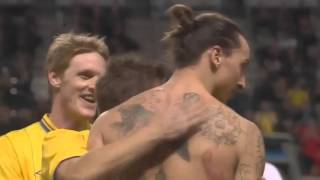 Sweden Vs England 4 2 Zlatan Ibrahimovic Unbelievable Bicycle Goal with Stan Collymore commentary [upl. by Aicilet780]