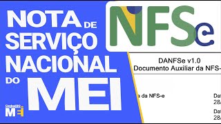 MEI COMO EMITIR A NOTA DE SERVIÇO NACIONAL NFSE [upl. by Suirtimid506]