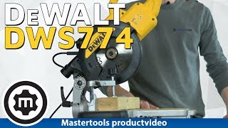 DeWalt DWS774 Afkortzaag Productvideo [upl. by Aedni]