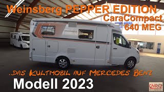 WohnmobilNeuheit 2023✌Weinsberg CaraCompact 640 MEG Mercedes Pepper Edition👍Die Ahlfis im Check💖 [upl. by Atteynad550]