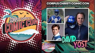 Power Rangers QampA with David Yost  Blue Ranger Billy Cranston  Corpus Christi Comic Con 2024 [upl. by Enidlarej]