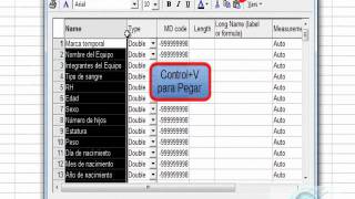 Exportar del Excel al Statistica 8 [upl. by Maclay]