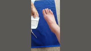 Instruction on how to use our Toe Dressing Pack [upl. by Aenert]