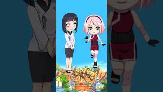 Hinata vs Sakura chibi transformation anime [upl. by Ayanaj]