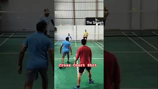 Badminton Cross court Deception Drop Badminton Deceptionshot [upl. by Trimble]