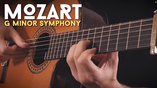 MOZART  Symphony No 40 Gm Guitar Cover  TABs [upl. by Kramlich]