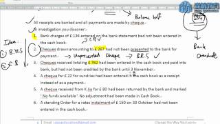 淼航教育 Aqua Education  LCCI Lesson 4 Part 2  Bank Reconciliation Statement [upl. by Olvan]