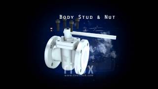 Lined Plug Valve Machine Working Process Assembly 3D Animation Video by wwwrivoxin [upl. by Linnette]