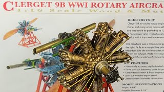 WW 1 Rotary Aircraft Engine Model Kit Build [upl. by Dympha113]