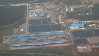 Deziwa Mine between Mutanda and Kolwezi Near Lualaba Bridge from the Sky N39 Congo South East [upl. by Aleil]