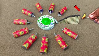 Diwali Lot Unique Flower Crackers Vs Vanitha Green Ground Spinner Vs Chain Reaction  सभी फटेंगे 🤔 [upl. by Iredale888]