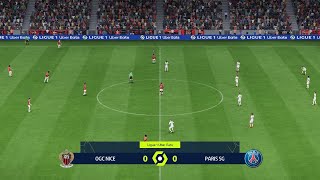 Nice vs PSG 06102024 Ligue 1 EA FC 24 [upl. by Haduj375]