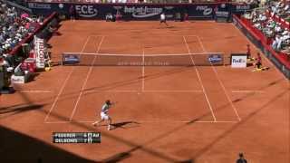 Hamburg 2013  SF  Federer vs Del Bonis HD [upl. by Nnylsoj]