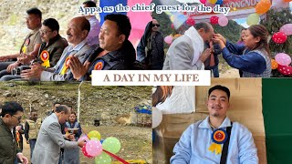 A day in my life  Appa attending an event as a Chief Guest  Outing  Life in Sikkim pemcho28 [upl. by Nairdad]