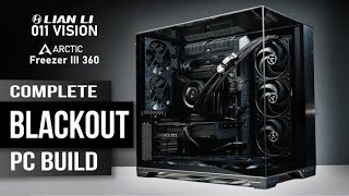 BLACKOUT PC BUILD  No RGB  Lian Li O11 Vision  Arctic  Core i7 14700k  Gigabyte RTX4070  Z790 [upl. by Torry708]