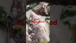 ginataang tilapia na may mustasa food cooking fish youtubeshorts vegetables viral trending [upl. by Dlanod]