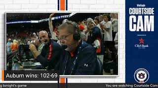 Courtside Cam  4 Auburn vs North Alabama [upl. by Ahsimin61]