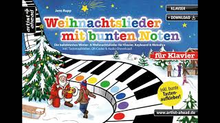 Weihnachtslieder mit bunten Noten [upl. by Tome]