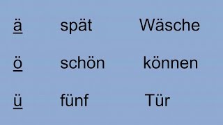 Deutsch lernen für Anfänger Aussprache [upl. by Shelly]