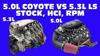 COYOTE VS JUNKYARD LSWHICH MAKES MORE HP 50L YOTE VS 53L LS STOCK HCI MODIFIED AND HIGH RPM [upl. by Nesaj]