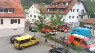 Wohnungsbrand in Nagold Iselshausen  16052013 Am Mittag 1430 Uhr [upl. by Flosi453]